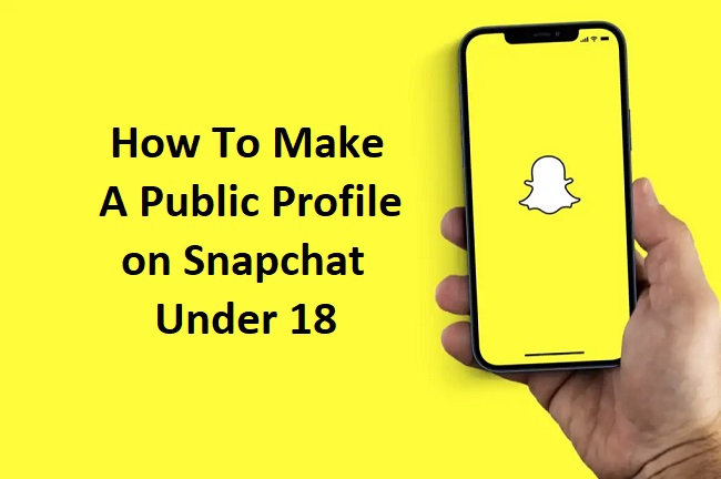 How To Make A Public Profile on Snapchat Under 18