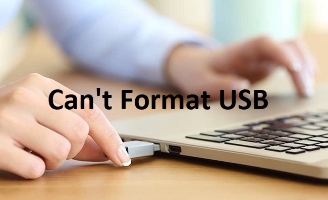 Can't Format USB