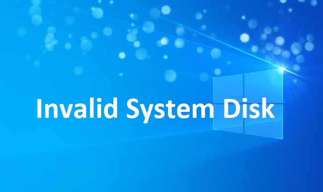 Invalid System Disk