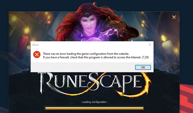 RuneScape There Was An Error Loading The Game Configuration