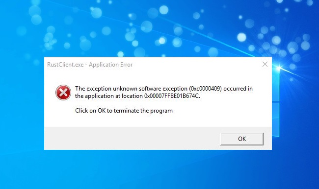 The Exception Unknown Software Exception