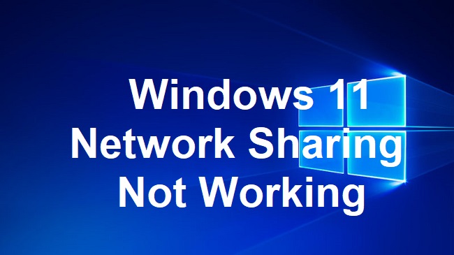 Windows 11 Network Sharing Not Working